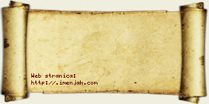 Damjan Roglić vizit kartica